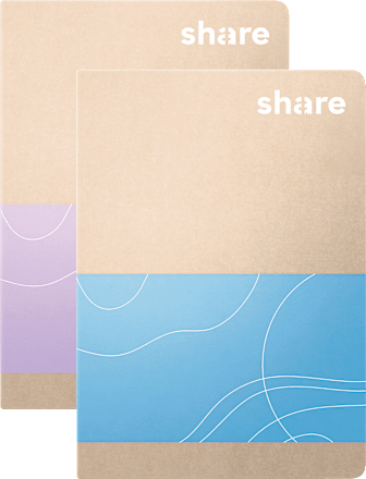 Notizheft A6 kariert 40 Blatt share