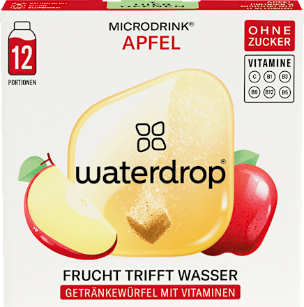 Getränkewürfel Microdrink Apfel (12 Stück) waterdrop