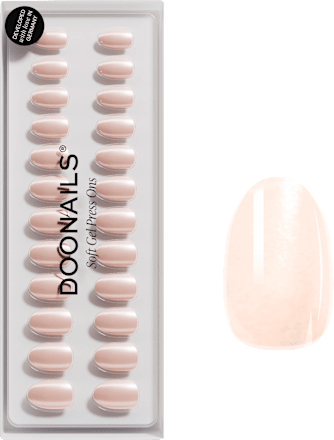 Künstliche Nägel, Soft Gel Press Ons Square Prosecco Short Square Doonails