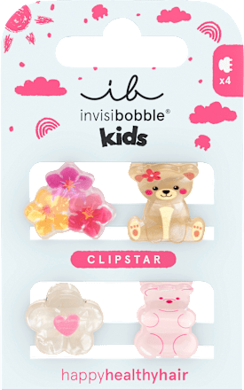 Haarklammern Clipstar Kids Bearly Bloomed invisibobble