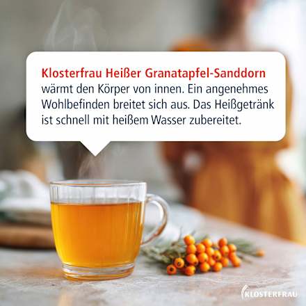 Heißer Granatapfel-Sanddorn Heißgetränk Beutel 10 St. Klosterfrau