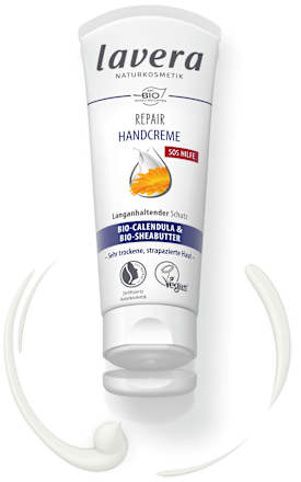 Handcreme Repair SOS Hilfe mit Calendula & Sheabutter lavera NATURKOSMETIK