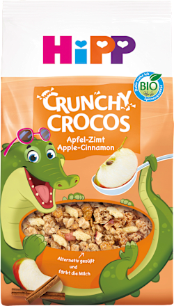 Kindermüsli Crunchy Crocos Apfel Zimt HiPP