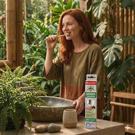 Zahnbürste Bambus mittel Outdoor Freakz