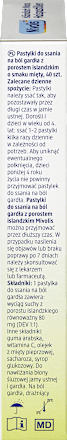 Pastile za grlo z islandskim lišajem z okusom mete Mivolis