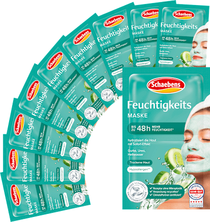 Gesichtsmaske Feuchtigkeit (10 St x2x5 ml) Schaebens