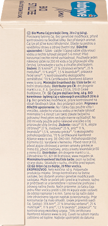 Bio zeliščni čaj (20x2g) babylove Mama