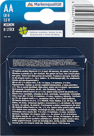 Alkalne baterije AA MIGNON POWER ALKALINE Paradies
