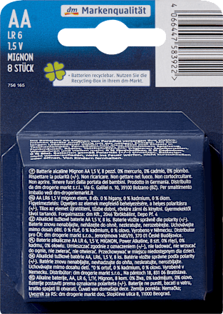 Alkalne baterije AA MIGNON POWER ALKALINE Paradies