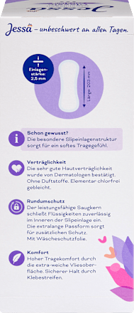 Slipové vložky Classic, extra dlhé Jessa