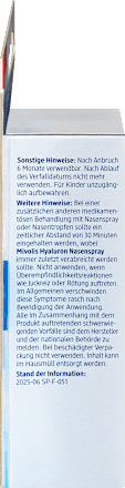 Hyaluron Nasenspray Mivolis