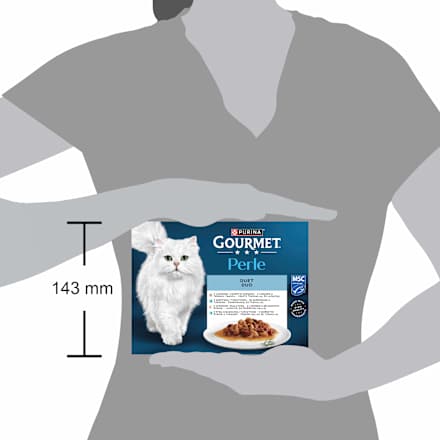 Perle kapsičky pro kočky Rybí duo 12x85g, Multipack PURINA GOURMET