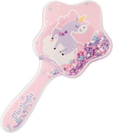 dětský kartáč na vlasy Unicorn s přesýpacími glitry Martinelia