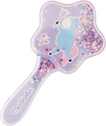 dětský kartáč na vlasy Unicorn s přesýpacími glitry Martinelia