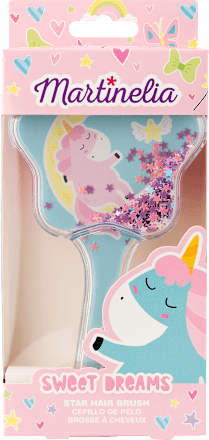 dětský kartáč na vlasy Unicorn s přesýpacími glitry Martinelia