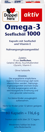 aktiv Omega-3 Seefischöl 1000 Kapseln Doppelherz