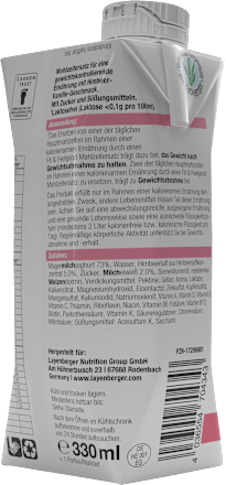 Diät Shake, Slim Shake Himbeer & Vanille, trinkfertig Layenberger Fit+Feelgood