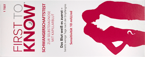 Blut - Schwangerschaftstest FIRST TO KNOW