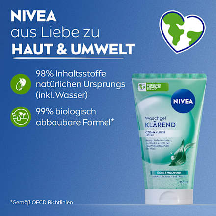 Waschgel mit klärenden Peeling-Partikeln  NIVEA