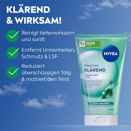 Waschgel mit klärenden Peeling-Partikeln  NIVEA
