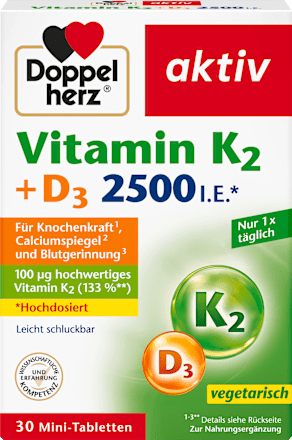 Vitamin K2 + D3 2500 I.E. Tabletten 30 St Doppelherz