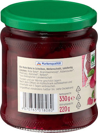 Rote Bete in Scheiben dmBio