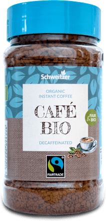 Fair Trade BIO káva instantní bez kofeinu Schweitzer