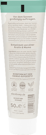 opalovací krém Sensitive SPF50 boep