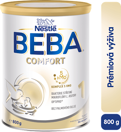 počáteční mléčná kojenecká výživa 1 Comfort 5HMO 0m BEBA