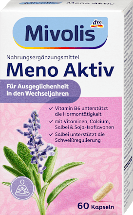 Étrend-kiegészítő Kapszula kalciummal, vitaminokkal, szójaizoflavonokkal és zsályakivonattal Mivolis