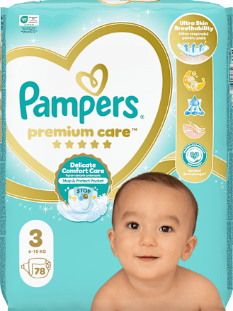 Plenice velikost 3 (6-10 kg) Pampers Premium Care
