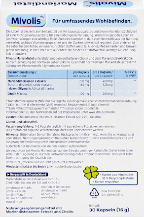 Kapseln Mariendistel Mivolis