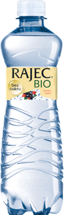 bio jemně sycený nápoj s příchutí rybíz a šípek Rajec