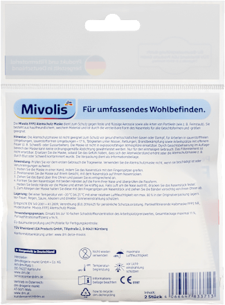 FFP2 Atemschutz-Maske Mivolis