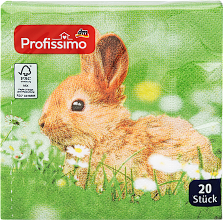 Papierové servítky Zajačik Profissimo