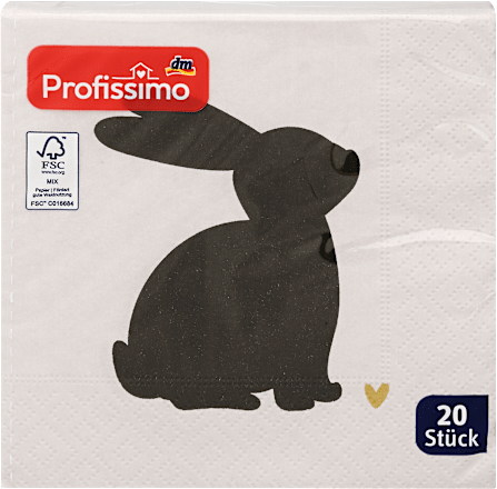 Serviete Črni zajček Profissimo