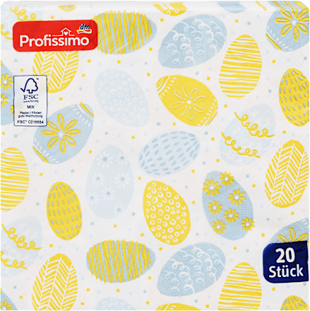 Mintás szalvéta, hímes tojások, 33x33 cm Profissimo