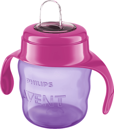 Lonček z ustnikom, 6m+, 200 ml, roza PHILIPS AVENT