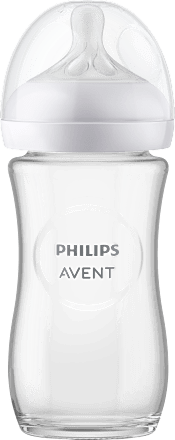 Steklena steklenička za dojenčke Natural Response 240 ml, 1m+ PHILIPS AVENT