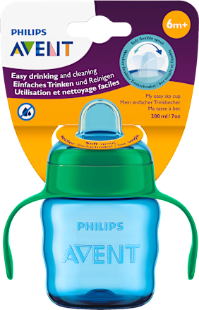 Lonček z ustnikom, 6m+, 200 ml, moder PHILIPS AVENT