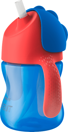 Lonček z gibljivo slamico, 9 m+, 200 ml, moder PHILIPS AVENT