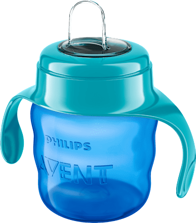 Lonček z ustnikom, 6m+, 200 ml, moder PHILIPS AVENT