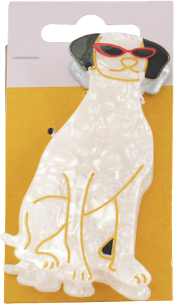 Štipec do vlasov pes s okuliarmi s-he stylecollection