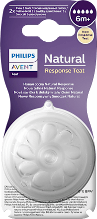 Silikonski cucelj Natural Response Teat, 6m+ PHILIPS AVENT