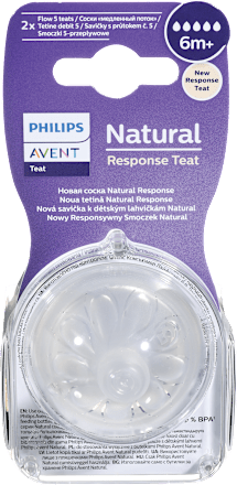 Silikonski cucelj Natural Response Teat, 6m+ PHILIPS AVENT