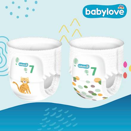 Гащички за бебета Premium, Gr. 7 XXL (+17 kg) Jumbopack babylove