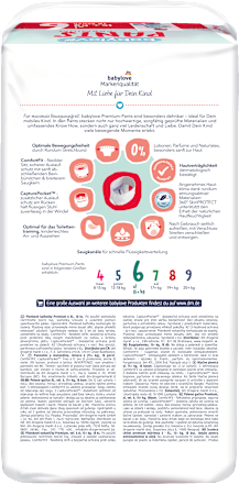 Bugyipelenka XL, 6-os méret, 15+ kg babylove