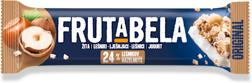 Žitna rezina z lešniki in jogurtovim oblivom FRUTABELA