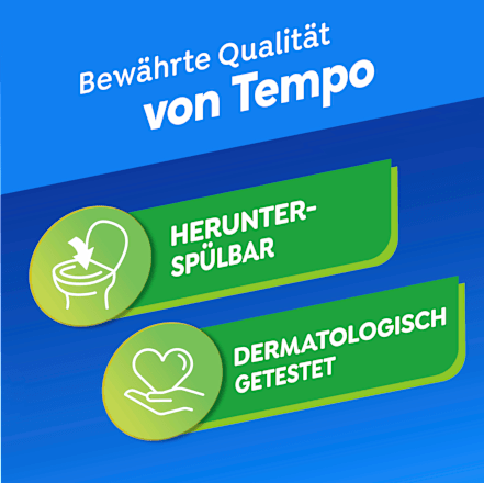 Feuchtes Toilettenpapier sanft & pur  Tempo
