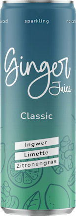 Erfrischungsgetränk Ingwer, Limette & Zitronengras Classic Ginger Juice